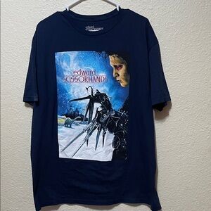 Edward Scissorhands Men's Black Graphic Tee Shirt. Very Good Condition. Size XL.